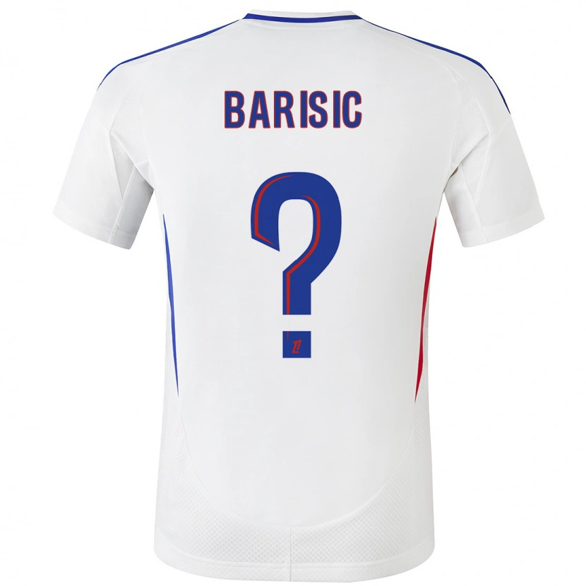 Danxen Kid Téo Barisic #0 White Blue Home Jersey 2024/25 T-Shirt