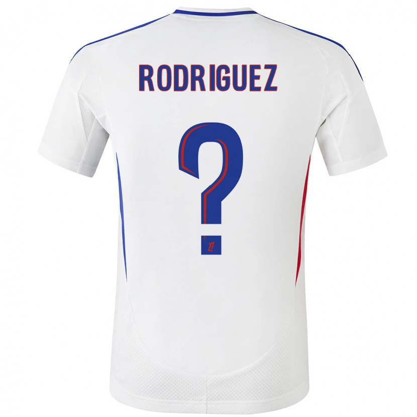 Danxen Kid Alejandro Gomes Rodríguez #0 White Blue Home Jersey 2024/25 T-Shirt