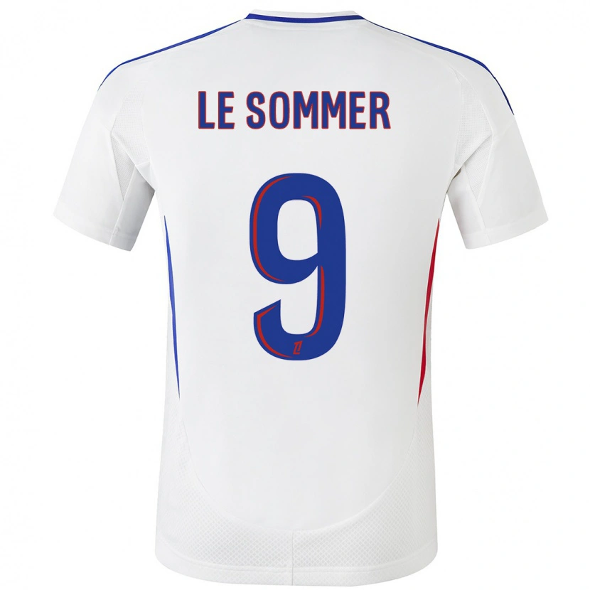 Danxen Kid Eugénie Le Sommer #9 White Blue Home Jersey 2024/25 T-Shirt