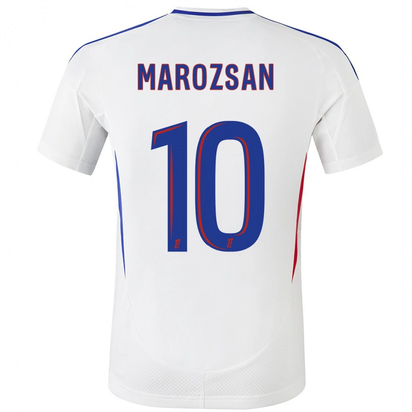 Danxen Kid Dzsenifer Marozsán #10 White Blue Home Jersey 2024/25 T-Shirt