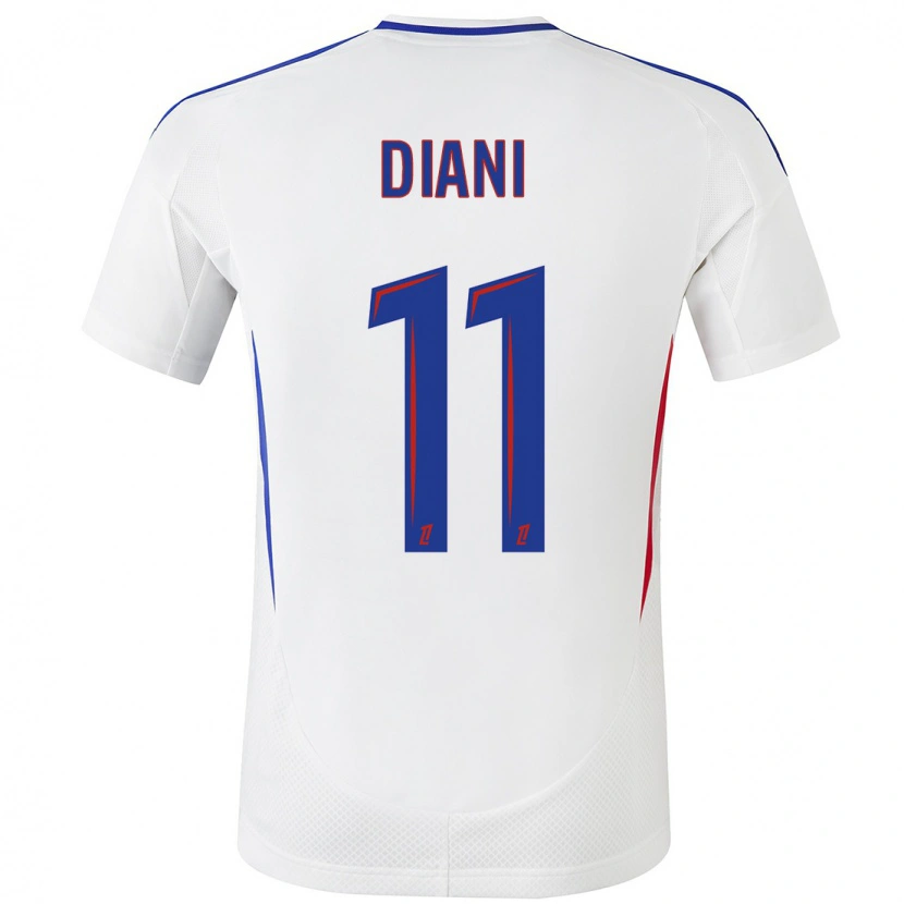 Danxen Kid Kadidiatou Diani #11 White Blue Home Jersey 2024/25 T-Shirt