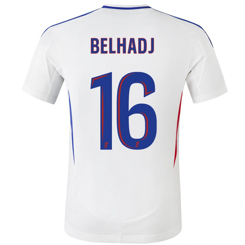 Danxen Kid Féerine Belhadj #16 White Blue Home Jersey 2024/25 T-Shirt