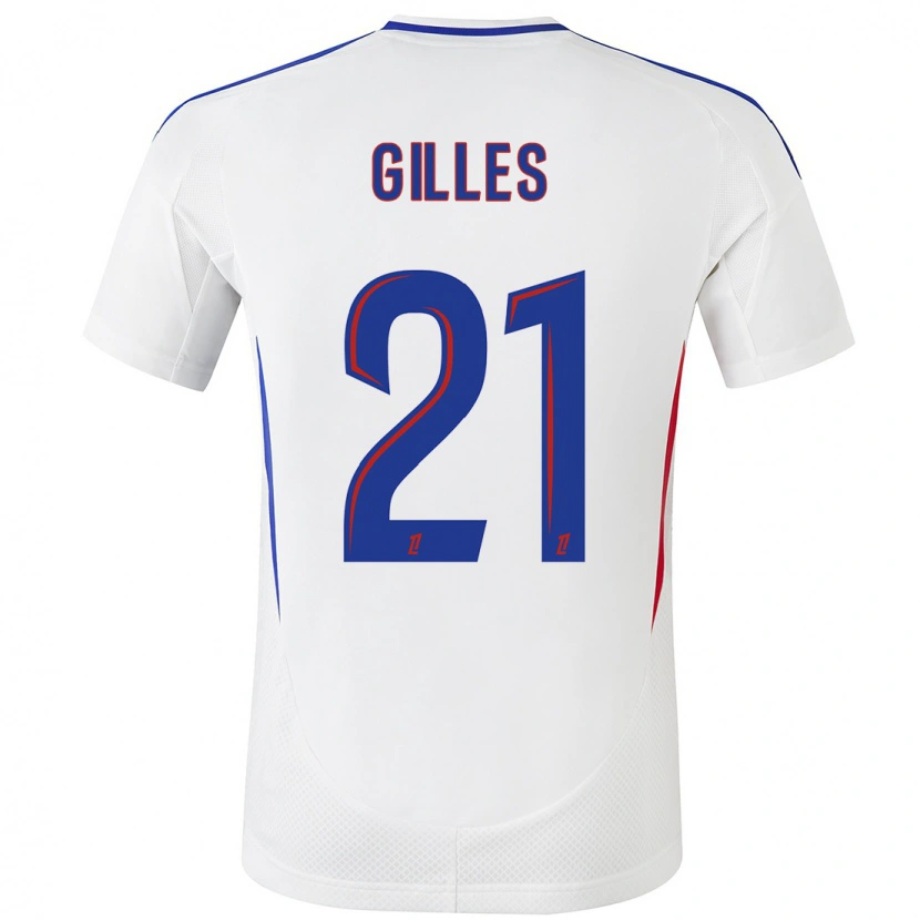 Danxen Kid Vanessa Gilles #21 White Blue Home Jersey 2024/25 T-Shirt