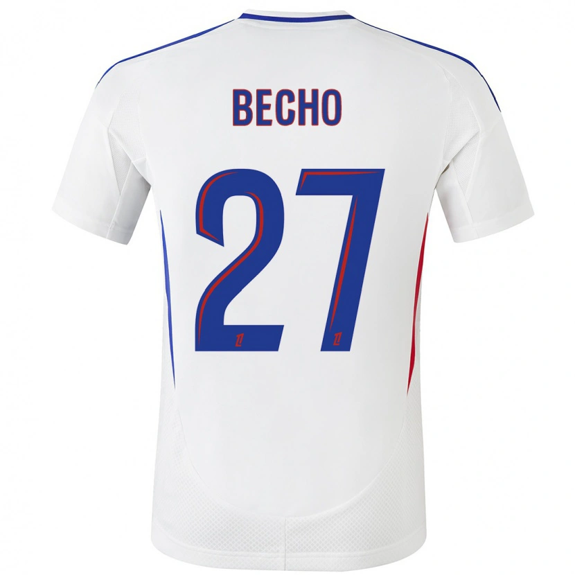 Danxen Kid Vicki Bècho #27 White Blue Home Jersey 2024/25 T-Shirt