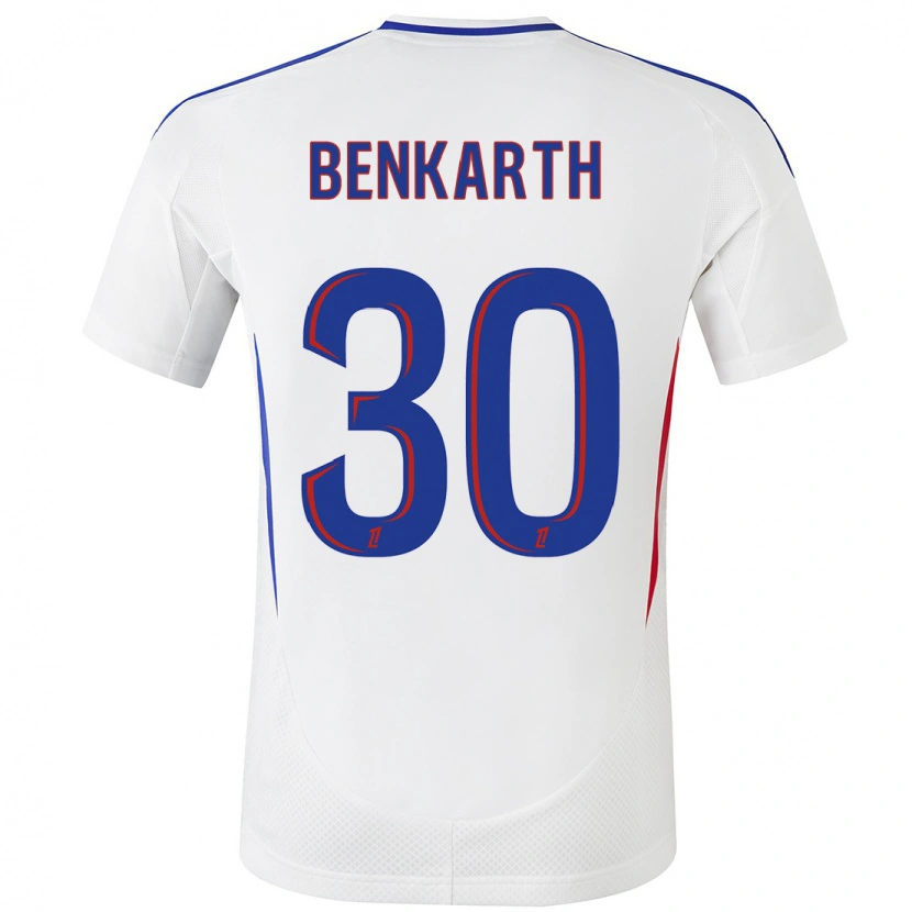 Danxen Kid Laura Benkarth #30 White Blue Home Jersey 2024/25 T-Shirt