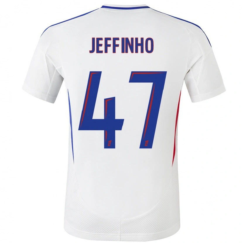 Danxen Kid Jeffinho #47 White Blue Home Jersey 2024/25 T-Shirt