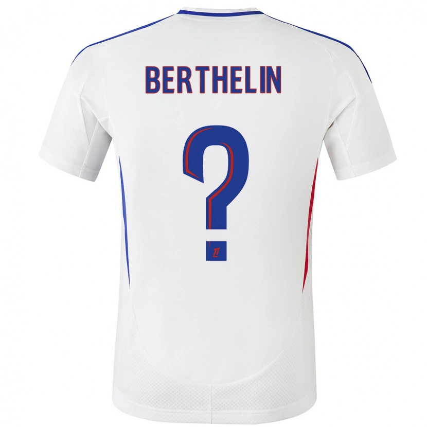 Danxen Kid Romain Berthelin #0 White Blue Home Jersey 2024/25 T-Shirt