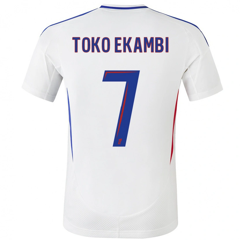 Danxen Kid Karl Toko Ekambi #7 White Blue Home Jersey 2024/25 T-Shirt