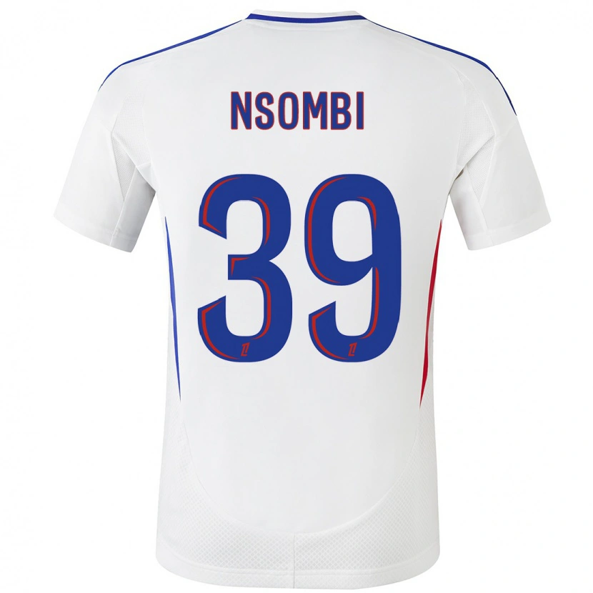 Danxen Kid Gael Nsombi #39 White Blue Home Jersey 2024/25 T-Shirt