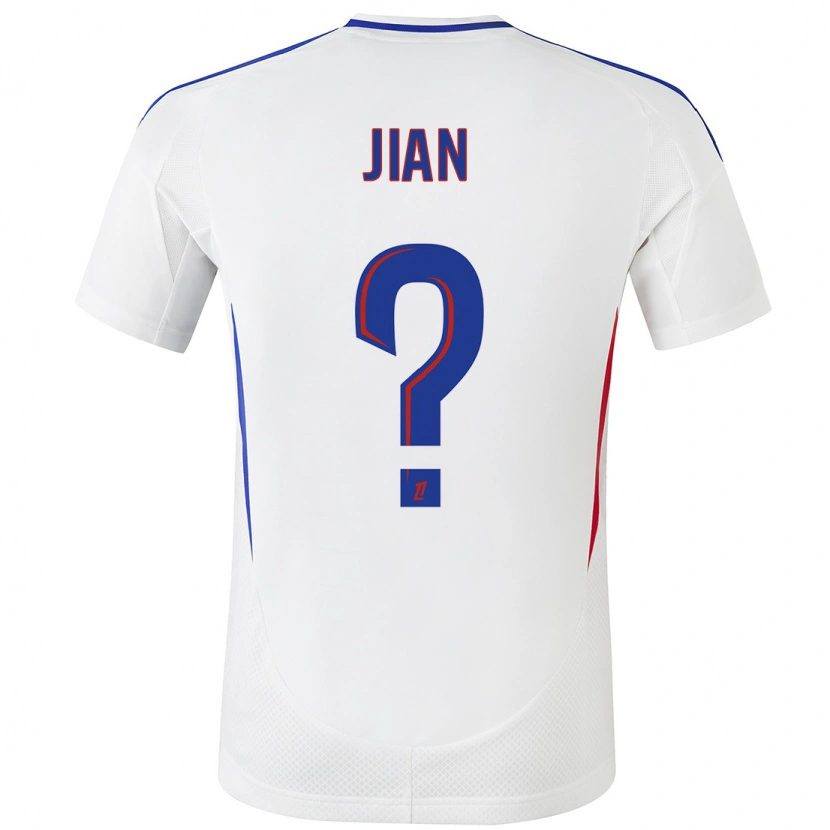 Danxen Kid Tao Jian #0 White Blue Home Jersey 2024/25 T-Shirt