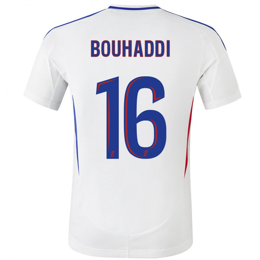 Danxen Kid Sarah Bouhaddi #16 White Blue Home Jersey 2024/25 T-Shirt