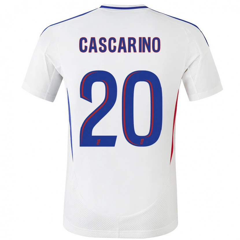 Danxen Kid Delphine Cascarino #20 White Blue Home Jersey 2024/25 T-Shirt