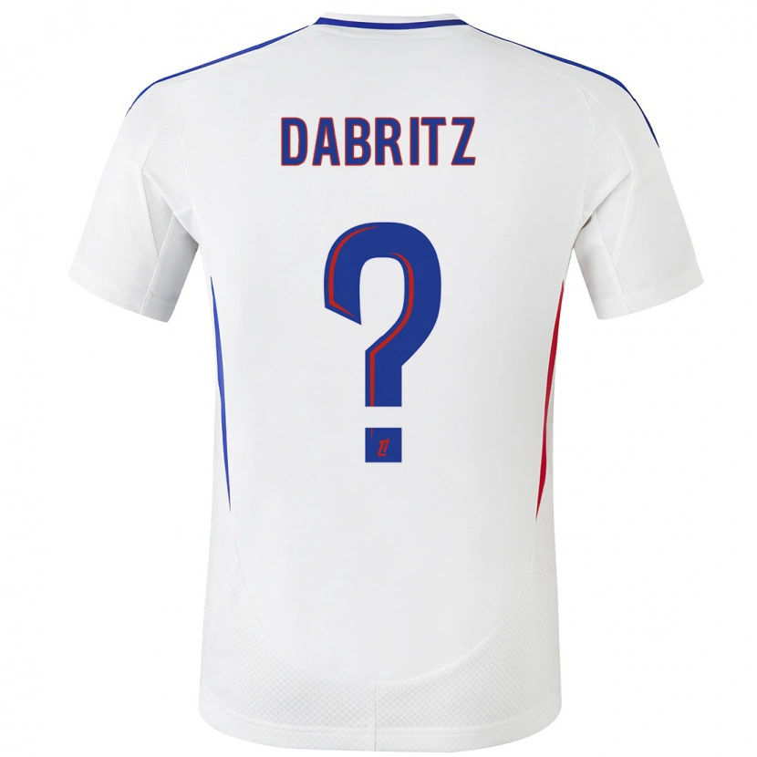 Danxen Kid Sara Dabritz #0 White Blue Home Jersey 2024/25 T-Shirt