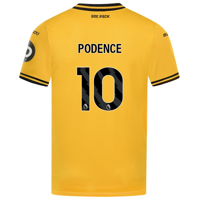 Danxen Kid Daniel Podence #10 Yellow Home Jersey 2024/25 T-Shirt