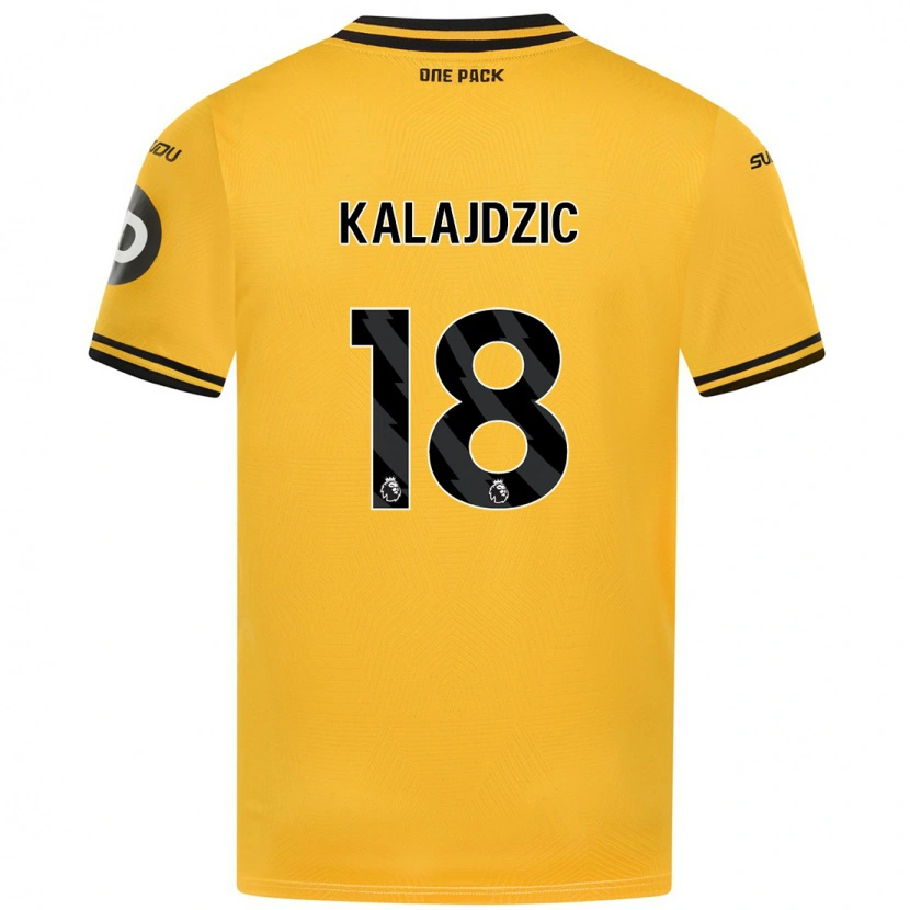 Danxen Kid Sasa Kalajdzic #18 Yellow Home Jersey 2024/25 T-Shirt