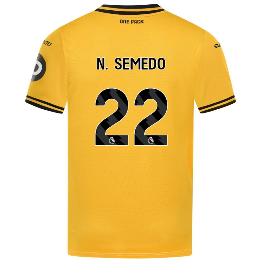 Danxen Kid Nélson Semedo #22 Yellow Home Jersey 2024/25 T-Shirt