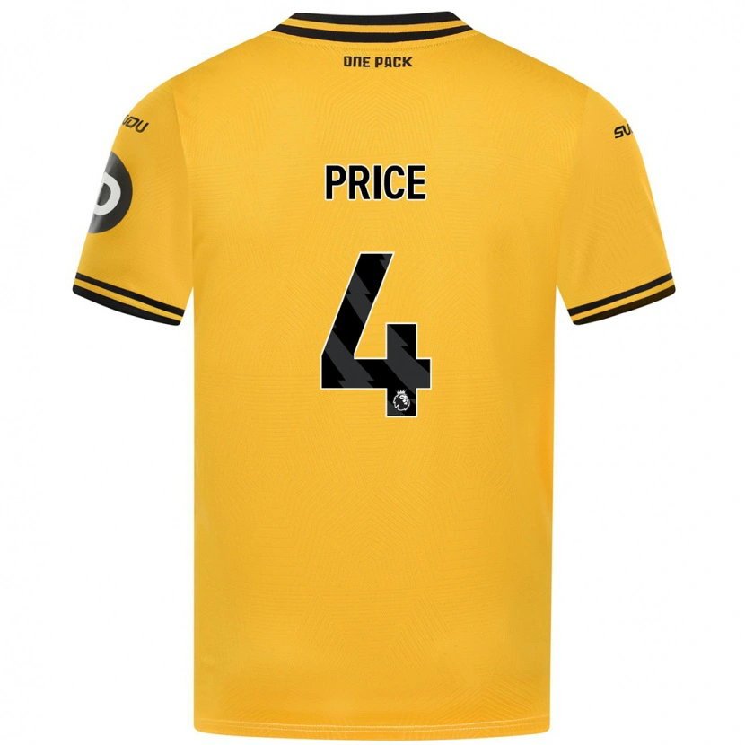 Danxen Kid Anna Price #4 Yellow Home Jersey 2024/25 T-Shirt