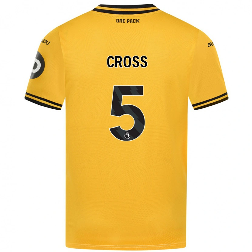 Danxen Kid Emma Cross #5 Yellow Home Jersey 2024/25 T-Shirt