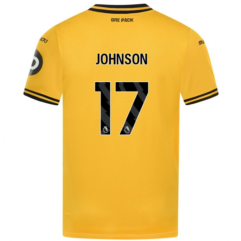 Danxen Kid Katie Johnson #17 Yellow Home Jersey 2024/25 T-Shirt