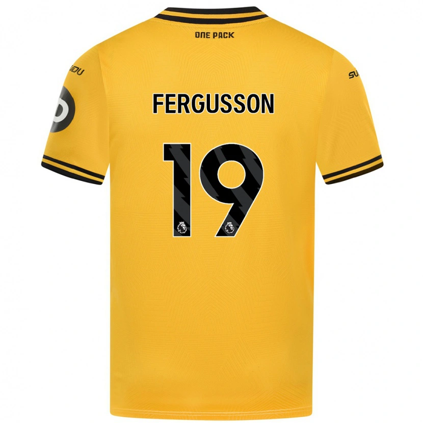 Danxen Kid Liv Fergusson #19 Yellow Home Jersey 2024/25 T-Shirt