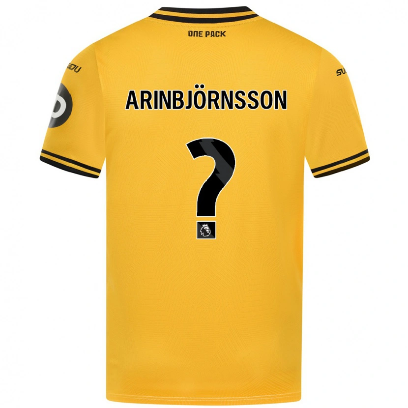 Danxen Kid Pálmi Rafn Arinbjörnsson #0 Yellow Home Jersey 2024/25 T-Shirt