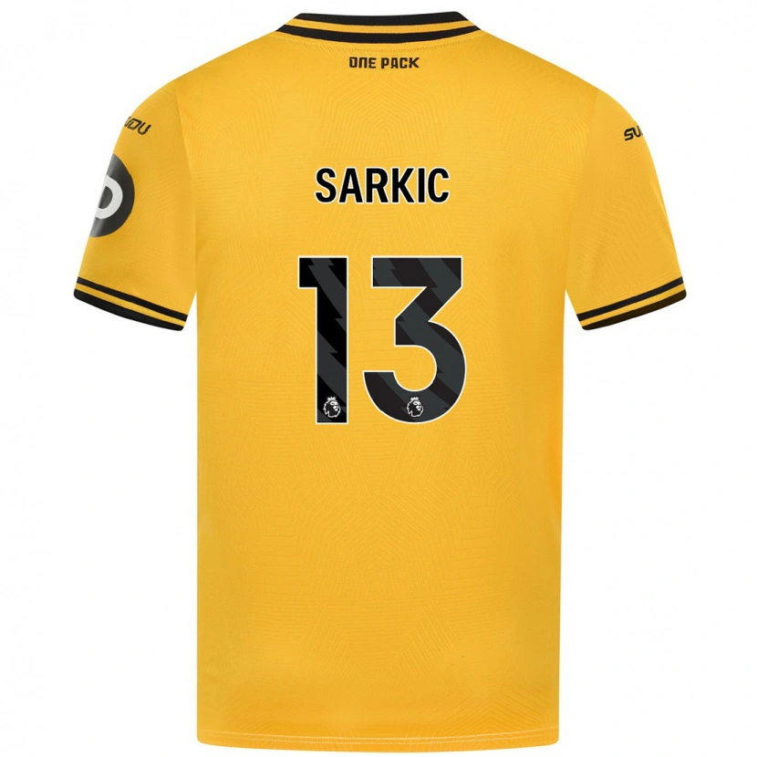 Danxen Kid Matija Sarkic #13 Yellow Home Jersey 2024/25 T-Shirt