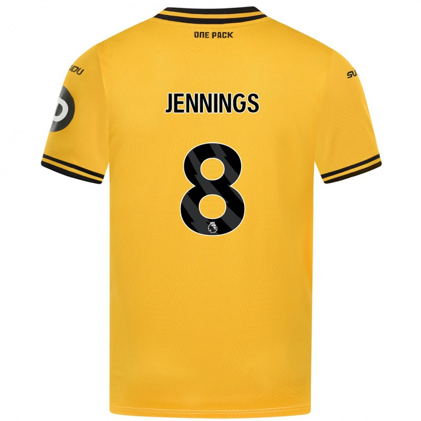 Danxen Kid Shannie Jennings #8 Yellow Home Jersey 2024/25 T-Shirt