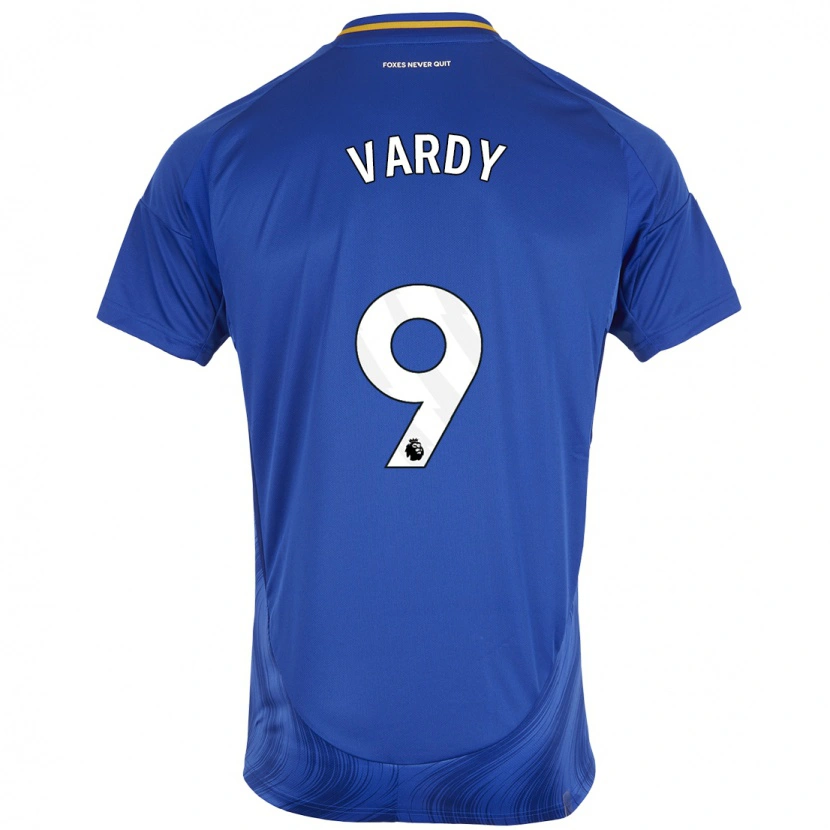 Danxen Kid Jamie Vardy #9 Blue White Home Jersey 2024/25 T-Shirt