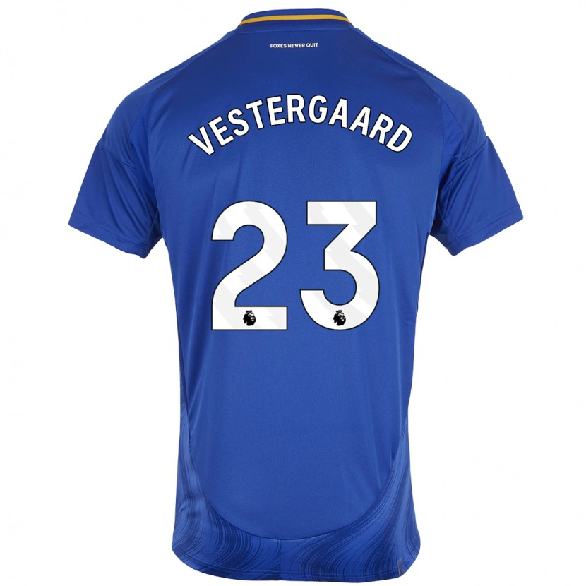 Danxen Kid Jannik Vestergaard #23 Blue White Home Jersey 2024/25 T-Shirt