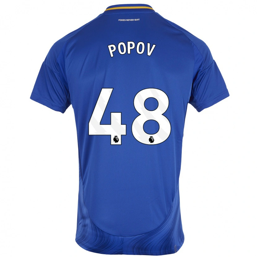 Danxen Kid Chris Popov #48 Blue White Home Jersey 2024/25 T-Shirt