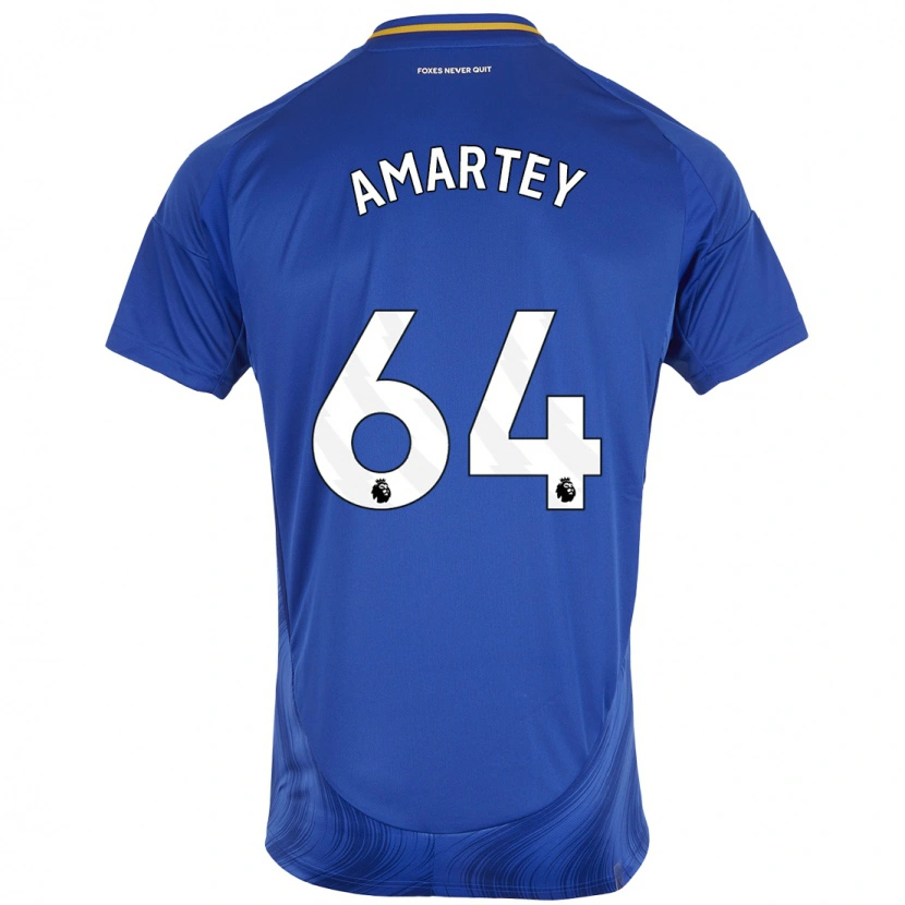 Danxen Kid Bobby Amartey #64 Blue White Home Jersey 2024/25 T-Shirt