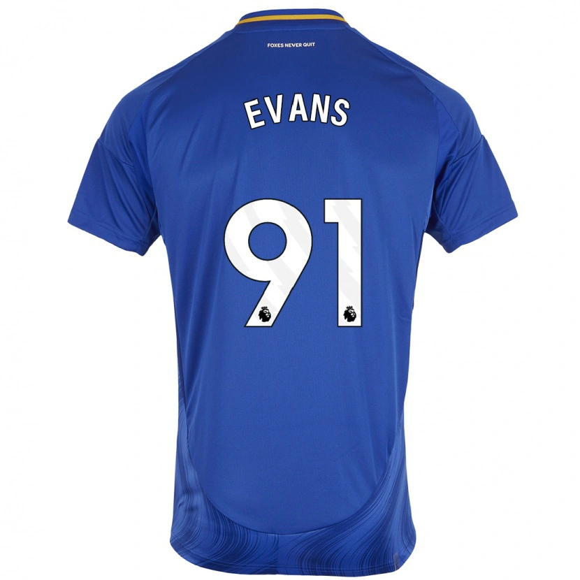 Danxen Kid Jake Evans #91 Blue White Home Jersey 2024/25 T-Shirt