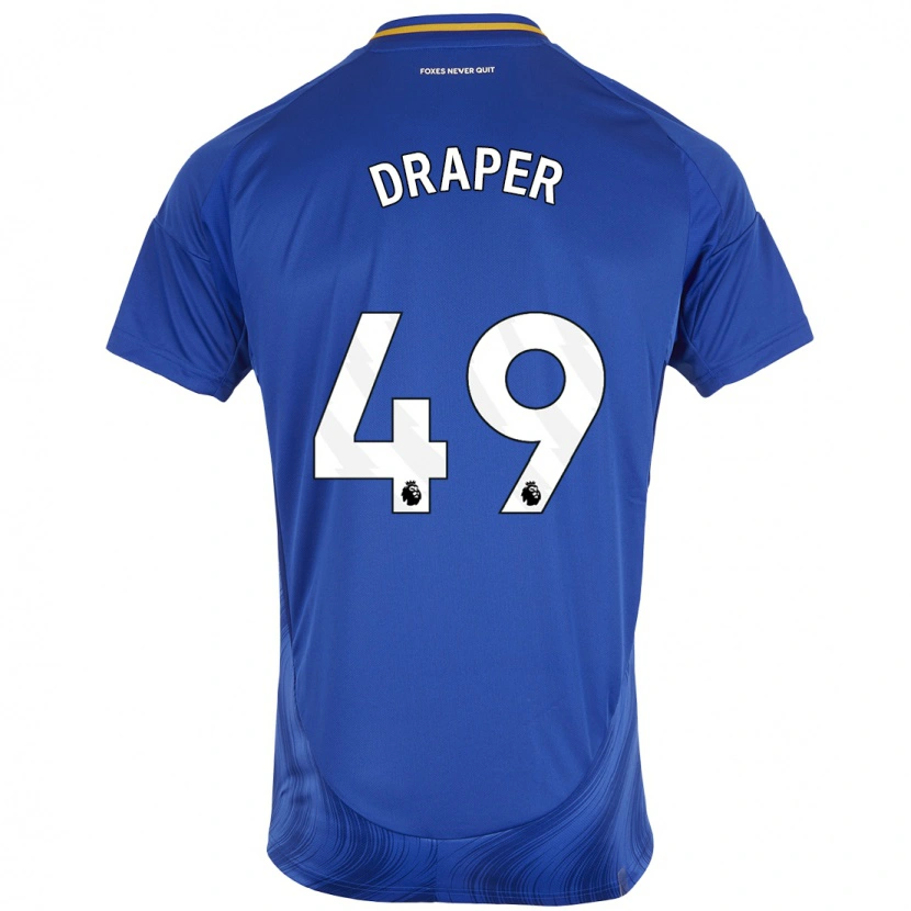 Danxen Kid Denny Draper #49 Blue White Home Jersey 2024/25 T-Shirt