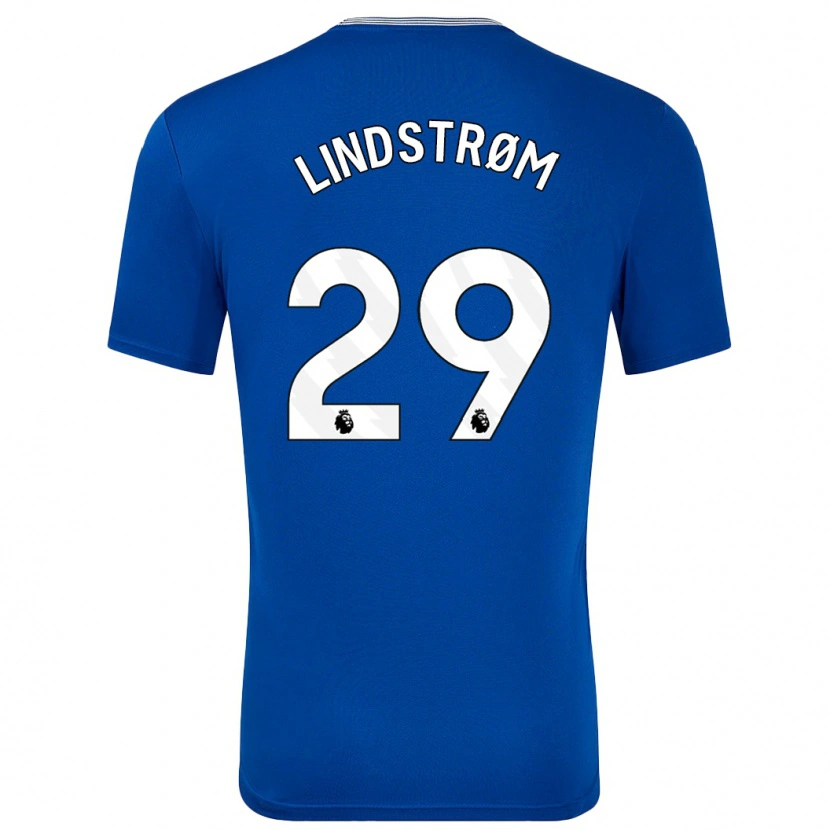 Danxen Kid Jesper Lindstrøm #29 Blue With Home Jersey 2024/25 T-Shirt