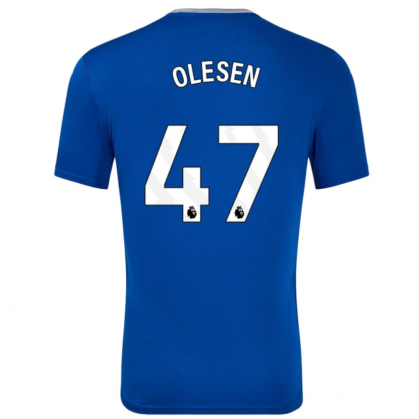 Danxen Kid Karoline Olesen #47 Blue With Home Jersey 2024/25 T-Shirt