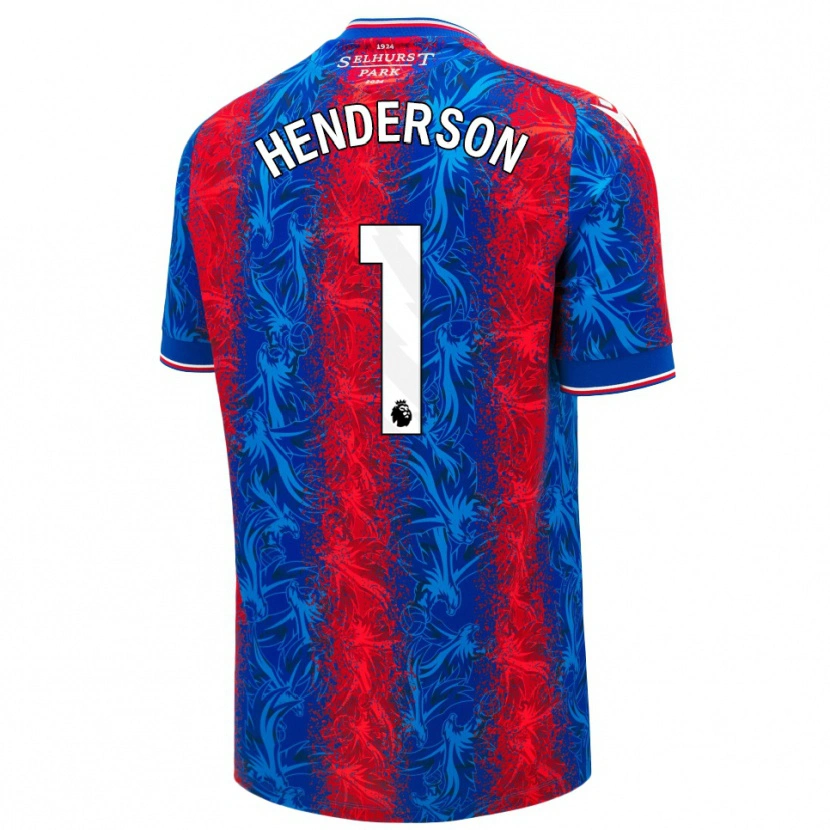 Danxen Kid Dean Henderson #1 Red Blue Stripes Home Jersey 2024/25 T-Shirt