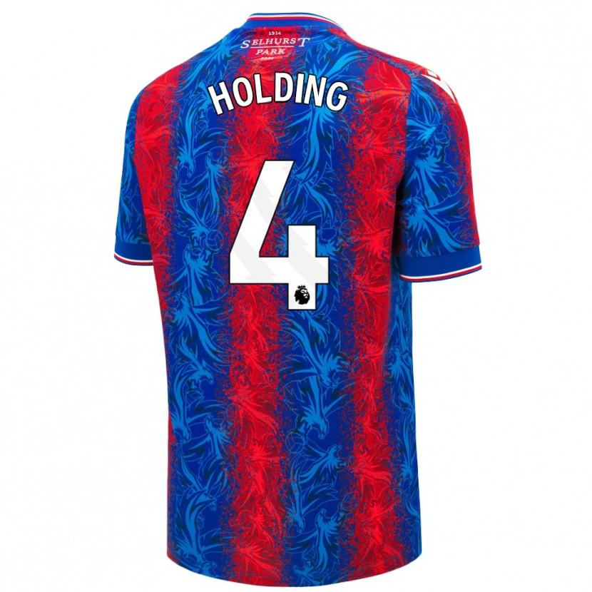 Danxen Kid Rob Holding #4 Red Blue Stripes Home Jersey 2024/25 T-Shirt