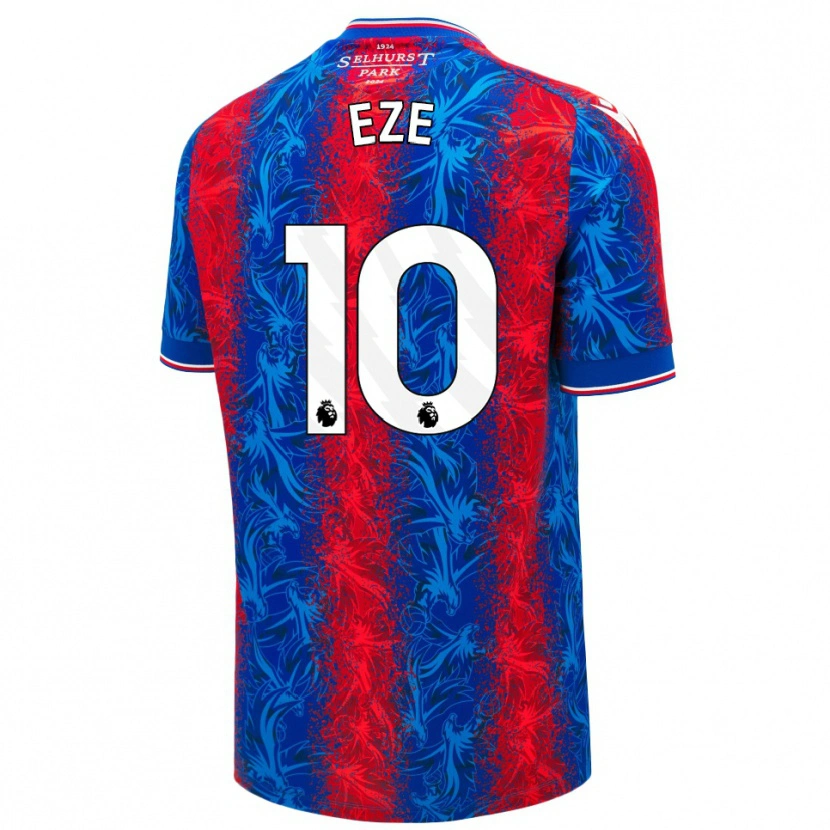 Danxen Kid Eberechi Eze #10 Red Blue Stripes Home Jersey 2024/25 T-Shirt