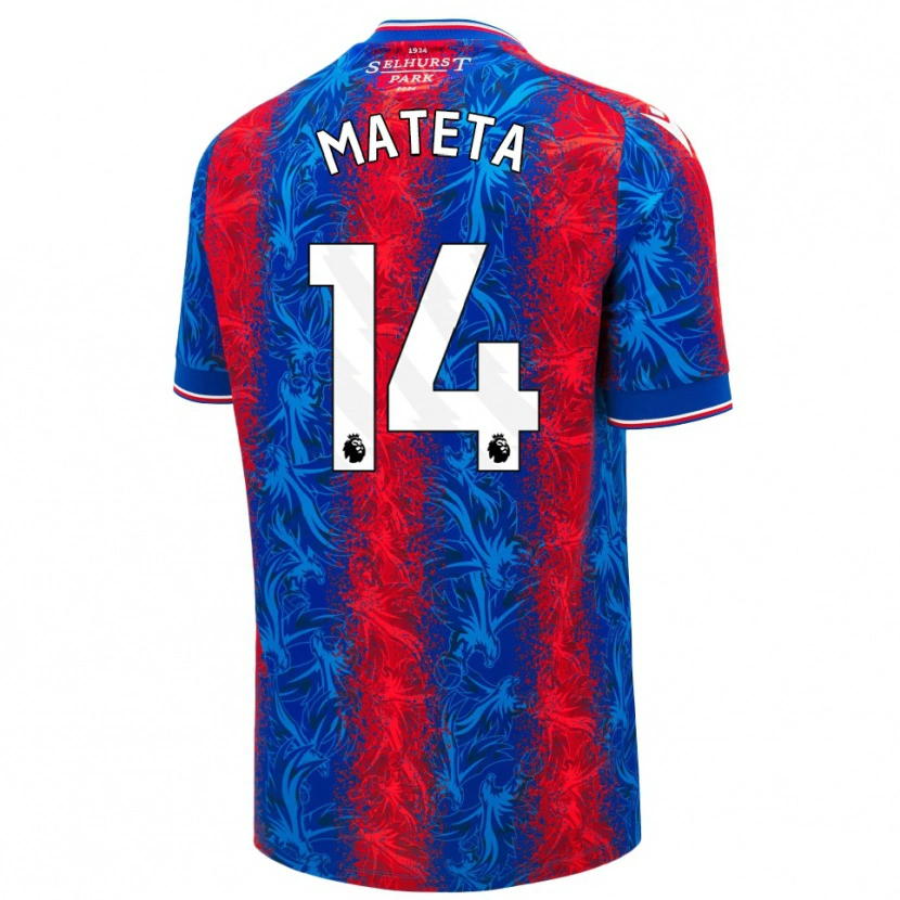 Danxen Kid Jean-Philippe Mateta #14 Red Blue Stripes Home Jersey 2024/25 T-Shirt