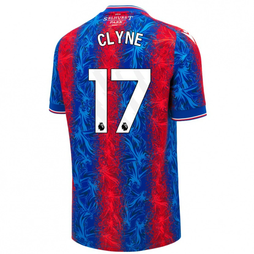 Danxen Kid Nathaniel Clyne #17 Red Blue Stripes Home Jersey 2024/25 T-Shirt