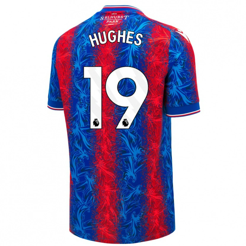 Danxen Kid Will Hughes #19 Red Blue Stripes Home Jersey 2024/25 T-Shirt