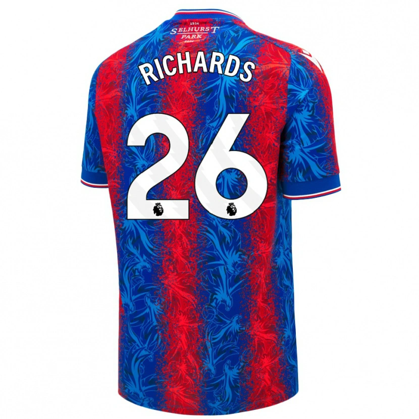 Danxen Kid Chris Richards #26 Red Blue Stripes Home Jersey 2024/25 T-Shirt