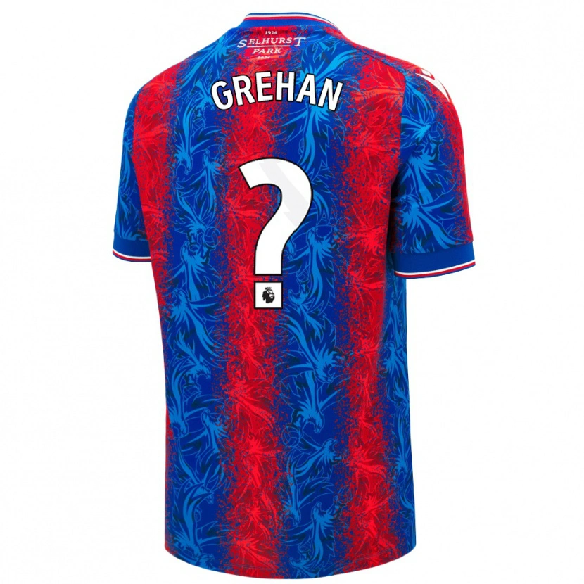 Danxen Kid Seán Grehan #0 Red Blue Stripes Home Jersey 2024/25 T-Shirt