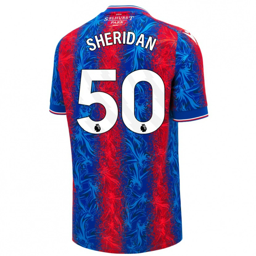 Danxen Kid Joe Sheridan #50 Red Blue Stripes Home Jersey 2024/25 T-Shirt