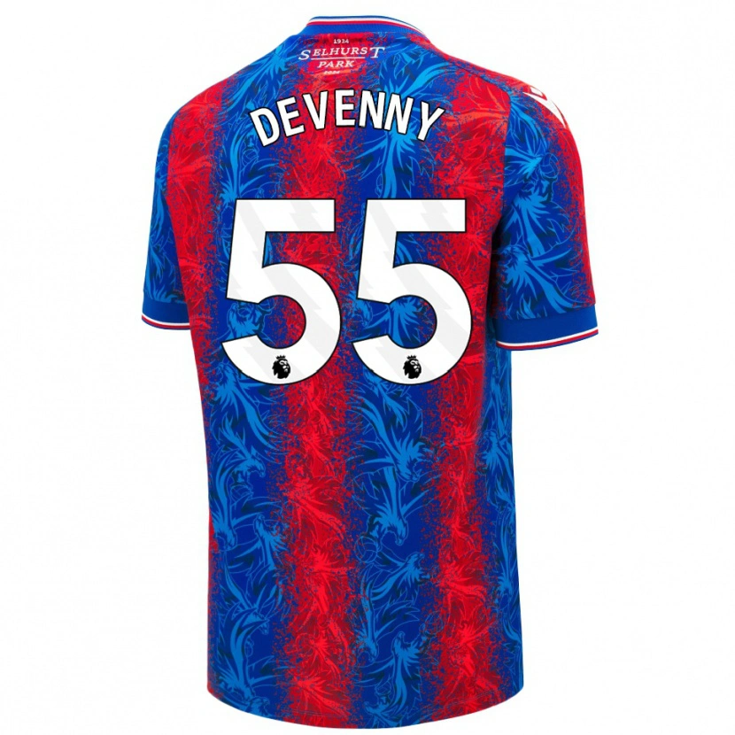 Danxen Kid Justin Devenny #55 Red Blue Stripes Home Jersey 2024/25 T-Shirt