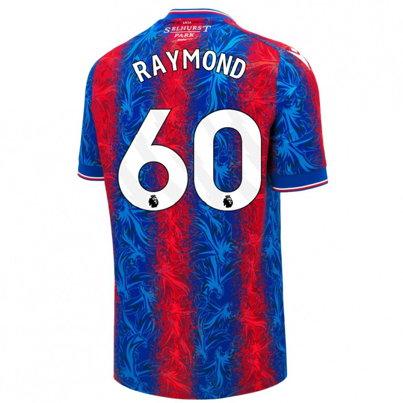 Danxen Kid Jadan Raymond #60 Red Blue Stripes Home Jersey 2024/25 T-Shirt