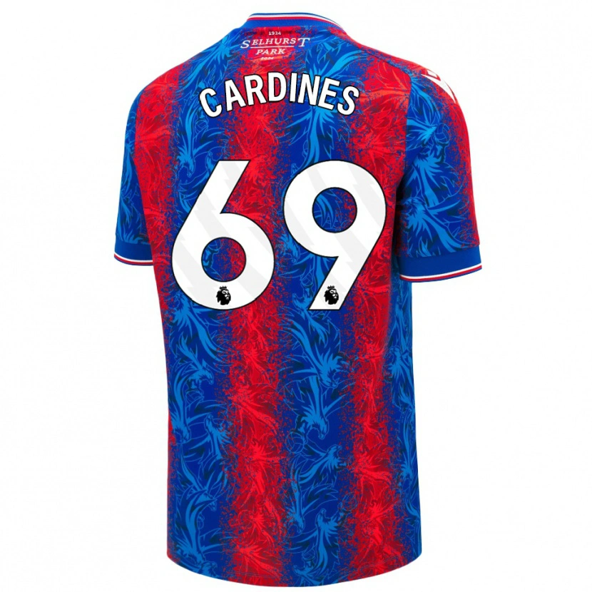 Danxen Kid Rio Cardines #69 Red Blue Stripes Home Jersey 2024/25 T-Shirt