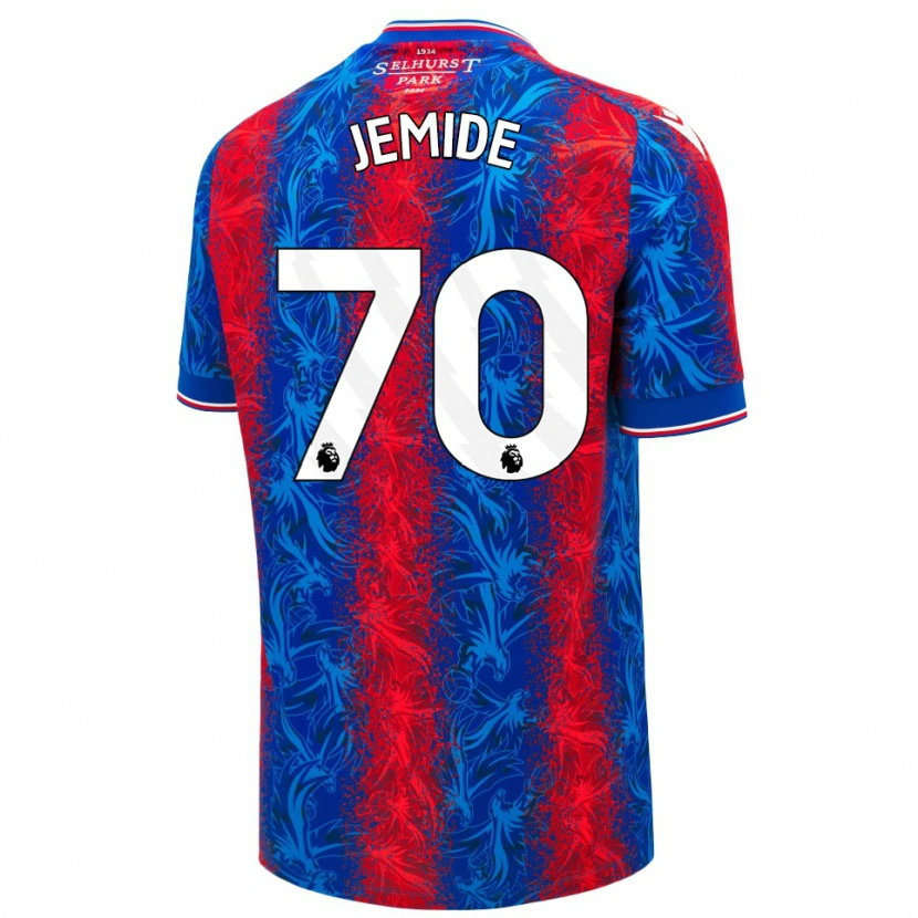 Danxen Kid Mofe Jemide #70 Red Blue Stripes Home Jersey 2024/25 T-Shirt