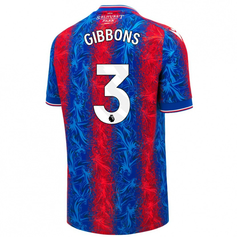 Danxen Kid Felicity Gibbons #3 Red Blue Stripes Home Jersey 2024/25 T-Shirt