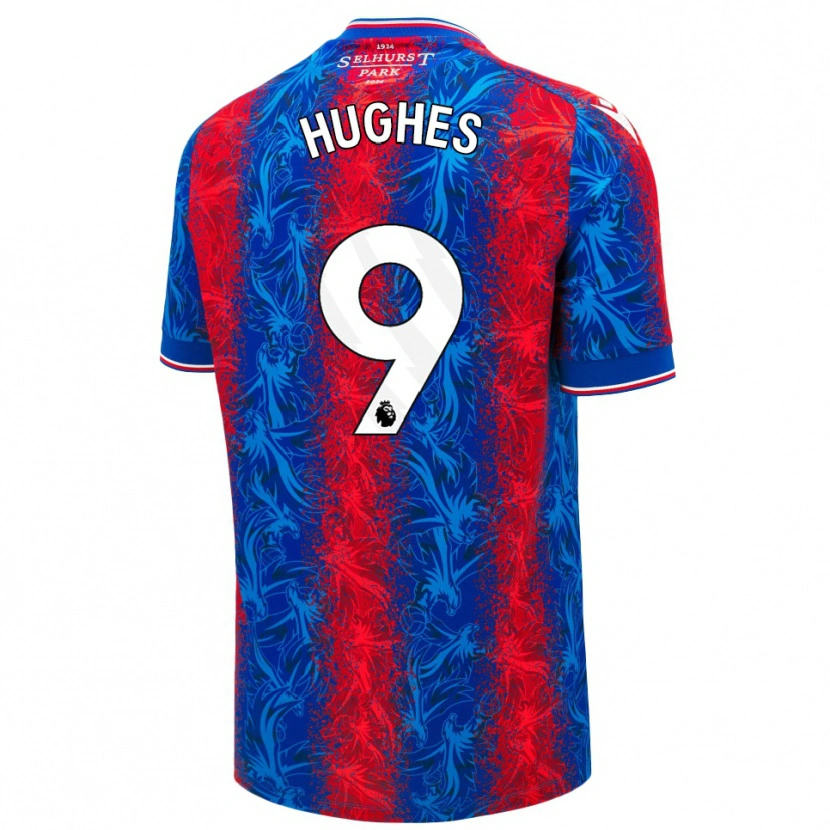 Danxen Kid Elise Hughes #9 Red Blue Stripes Home Jersey 2024/25 T-Shirt